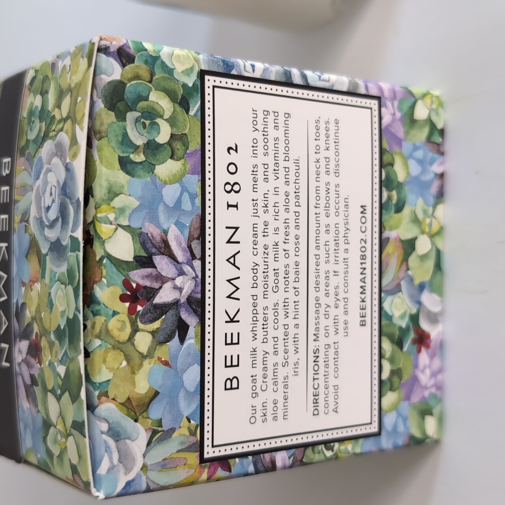 Aloe & Iris Body Cream Beekman 1802 Whipped 8 oz. - Picture 3 of 3